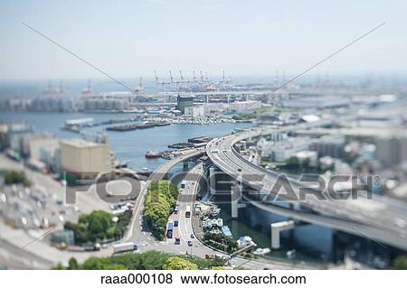 Yokohama City, Kanagawa Prefecture View Large Photo Image Stock Photo - Yokohama City, Kanagawa Prefecture. Fotosearch
