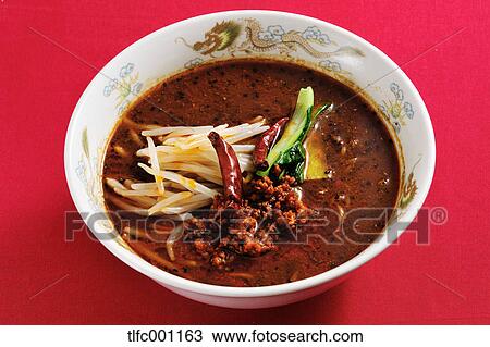 Chinese-style Dandan noodles View Large Photo Image Stock Image - Chinese-style Dandan noodles. Fotosearch