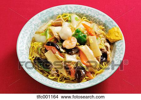 Chinese-style fried noodles View Large Photo Image Picture - Chinese-style fried noodles. Fotosearch