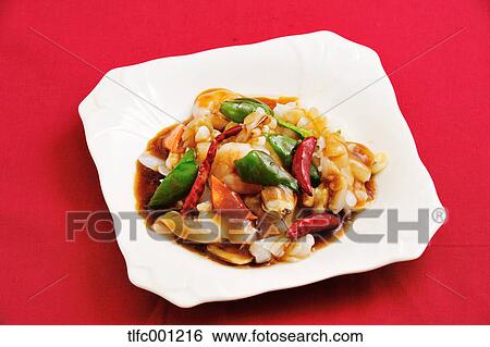 Chinese-style Sauteed seafood View Large Photo Image Stock Photograph - Chinese-style Sauteed seafood. Fotosearch