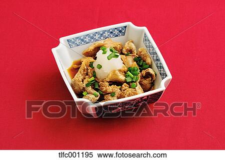 Stock Photography - Deep-fried chicken skin. Fotosearch