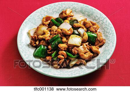 Fried chicken and cashew nuts View Large Photo Image Stock Photo - Fried chicken and cashew nuts. Fotosearch