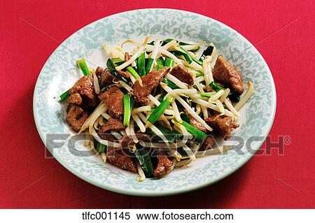 Garlic chives and liver View Large Photo Image Stock Photography - Garlic chives and liver. Fotosearch