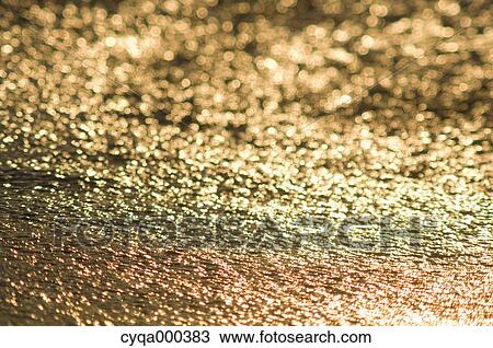 Stock Image - Golden sea. Fotosearch