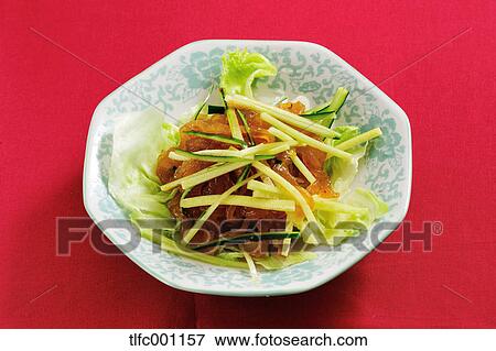Jellyfish salad View Large Photo Image Stock Photo - Jellyfish salad. Fotosearch