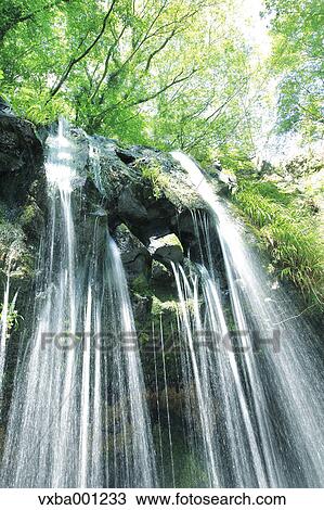 Jimba waterfall, Shizuoka Prefecture View Large Photo Image Stock Image - Jimba waterfall, Shizuoka Prefecture. Fotosearch