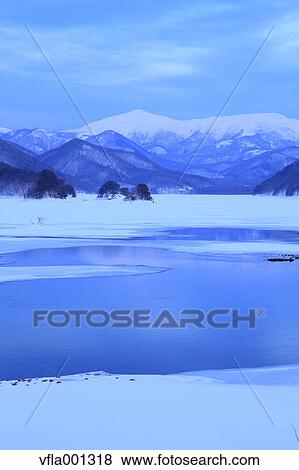 Stock Photo - Lake Akimoto, Fukushima Prefecture. Fotosearch