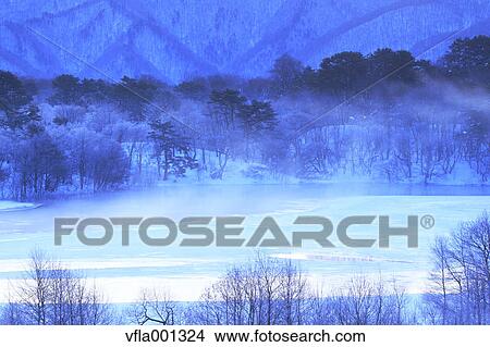 Lake Onogawa, Fukushima prefecture View Large Photo Image Picture - Lake Onogawa, Fukushima prefecture. Fotosearch