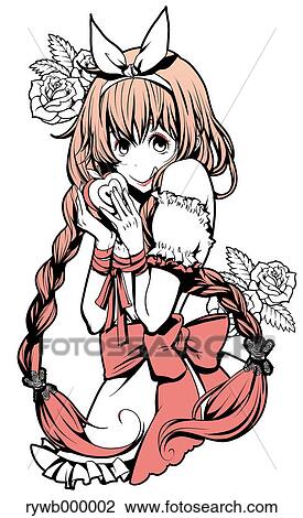 Manga character illustration View Large Photo Image Stock Image - Manga character illustration. Fotosearch