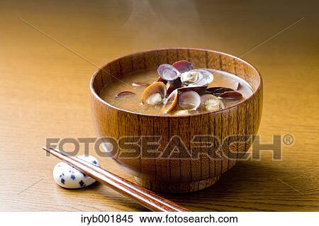 Miso soup with clams View Large Photo Image Stock Photography - Miso soup with clams. Fotosearch