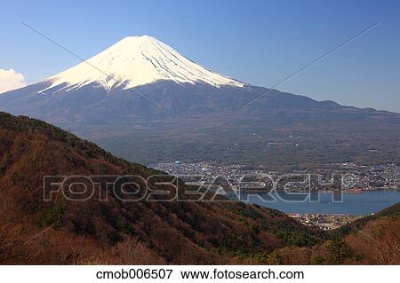 Mount Fuji and Lake Kawaguchi, Yamanashi Prefecture View Large Photo Image Stock Photo - Mount Fuji and Lake Kawaguchi, Yamanashi Prefecture. Fotosearch
