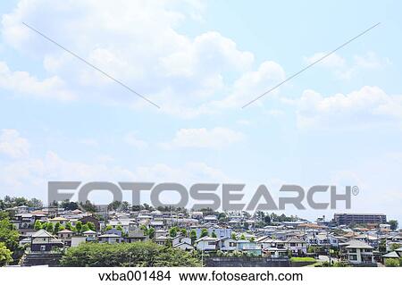 Residential area, Shizuoka Prefecture View Large Photo Image Picture - Residential area, Shizuoka Prefecture. Fotosearch