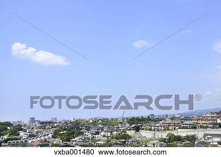 Stock Image - Residential area, Shizuoka Prefecture. Fotosearch