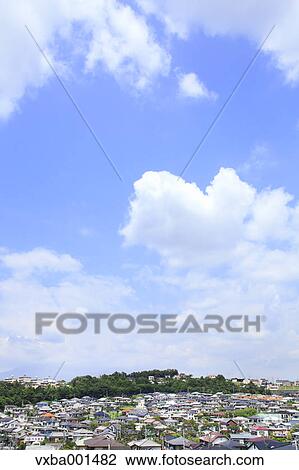 Residential area, Shizuoka Prefecture View Large Photo Image Stock Image - Residential area, Shizuoka Prefecture. Fotosearch