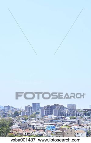 Stock Photo - Residential area, Shizuoka Prefecture. Fotosearch