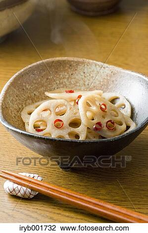 Sauteed lotus root View Large Photo Image Stock Image - Sauteed lotus root. Fotosearch