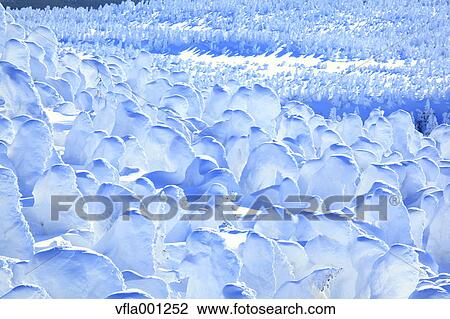 Snow in Zao, Yamagata Prefecture View Large Photo Image Stock Image - Snow in Zao, Yamagata Prefecture. Fotosearch