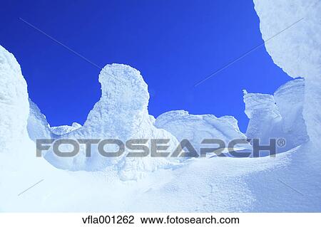 Snow in Zao, Yamagata Prefecture View Large Photo Image Stock Image - Snow in Zao, Yamagata Prefecture. Fotosearch