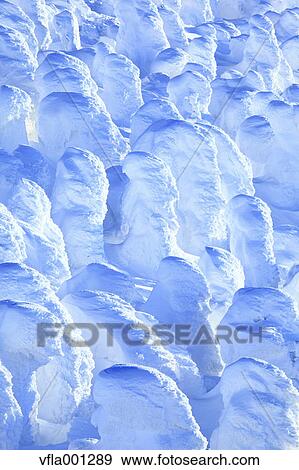 Snow in Zao, Yamagata Prefecture View Large Photo Image Stock Photo - Snow in Zao, Yamagata Prefecture. Fotosearch
