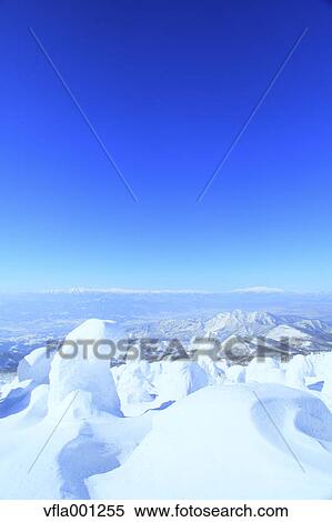 Snow in Zao, Yamagata Prefecture View Large Photo Image Stock Photography - Snow in Zao, Yamagata Prefecture. Fotosearch