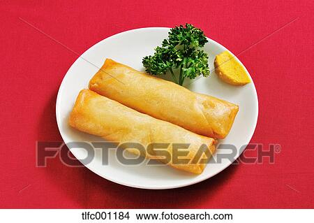 Spring rolls View Large Photo Image Picture - Spring rolls. Fotosearch