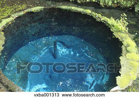 Stock Image - Spring water, Shizuoka Prefecture. Fotosearch