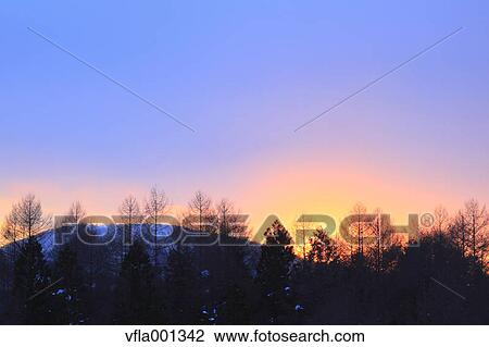 Sunset at Bandai Plateau, Fukushima Prefecture View Large Photo Image Stock Image - Sunset at Bandai Plateau, Fukushima Prefecture. Fotosearch
