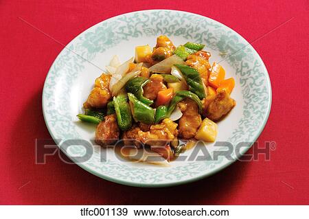 Sweet and sour pork View Large Photo Image Stock Photo - Sweet and sour pork. Fotosearch