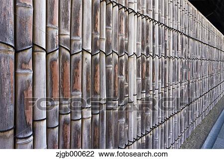 Stock Image - Bamboo fence. Fotosearch