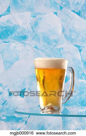 Stock Photograph - Beer and ice. Fotosearch