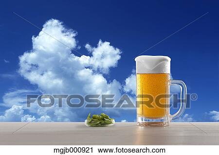 Beer, soybeans and blue sky with clouds View Large Photo Image Stock Image - Beer, soybeans and blue sky with clouds. Fotosearch