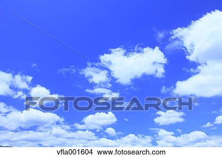 Blue sky with clouds View Large Photo Image Picture - Blue sky with clouds. Fotosearch