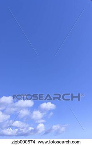 Picture - Blue sky with clouds. Fotosearch