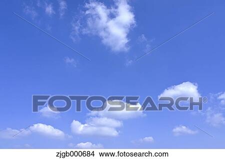 Picture - Blue sky with clouds. Fotosearch