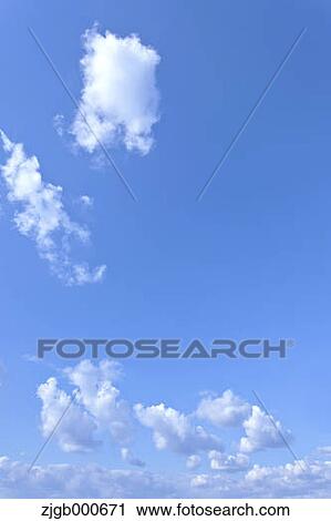 Stock Image - Blue sky with clouds. Fotosearch