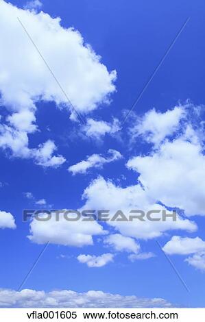 Blue sky with clouds View Large Photo Image Stock Photography - Blue sky with clouds. Fotosearch