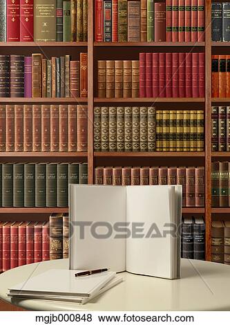 Book and bookshelf View Large Photo Image Stock Photo - Book and bookshelf. Fotosearch