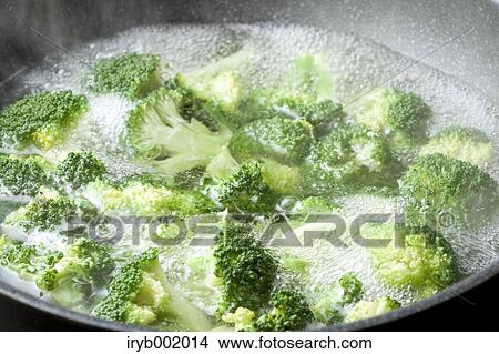 Broccoli being boiled View Large Photo Image Picture - Broccoli being boiled. Fotosearch