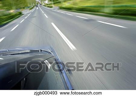 Stock Image - Car travelling. Fotosearch