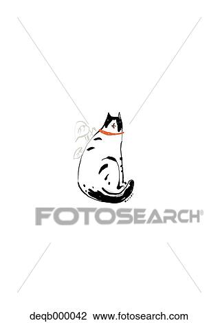Stock Image - Cat illustration. Fotosearch