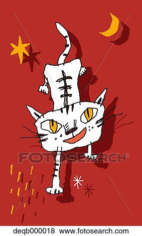 Cat illustration View Large Photo Image Stock Photo - Cat illustration. Fotosearch