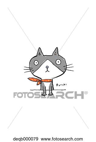 Cat illustration View Large Photo Image Stock Photo - Cat illustration. Fotosearch