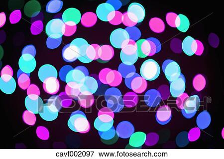 Stock Photo - Colored light dots. Fotosearch