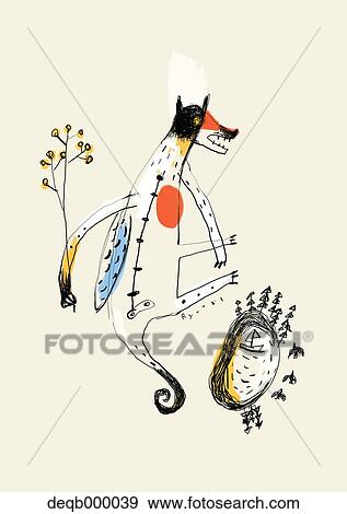 Dog illustration View Large Photo Image Stock Photo - Dog illustration. Fotosearch