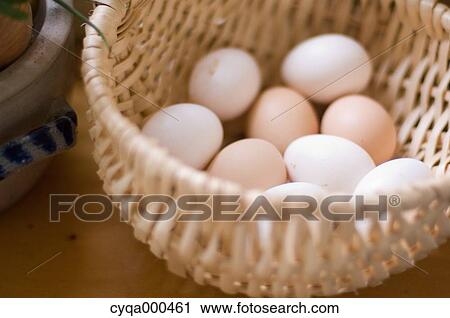 Eggs in a basket View Large Photo Image Stock Image - Eggs in a basket. Fotosearch