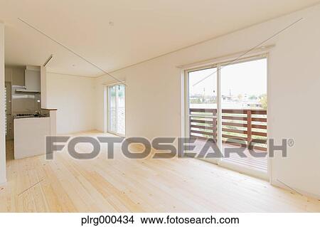 Picture - Empty living room. Fotosearch