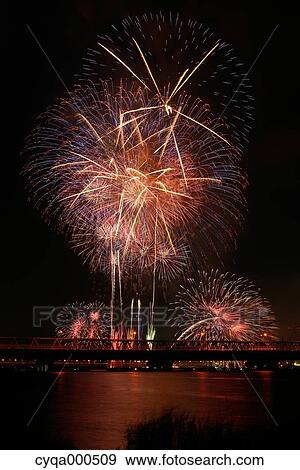 Fireworks in Osaka View Large Photo Image Stock Photo - Fireworks in Osaka. Fotosearch