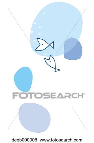 Fishes illustration View Large Photo Image Stock Photo - Fishes illustration. Fotosearch