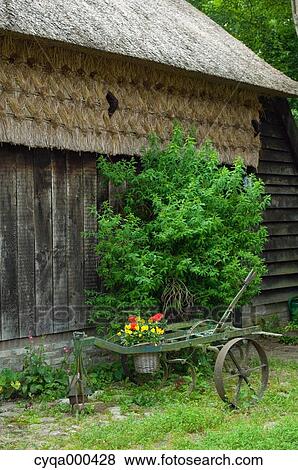 Flower cart and building, Netherlands View Large Photo Image Stock Photo - Flower cart and building, Netherlands. Fotosearch