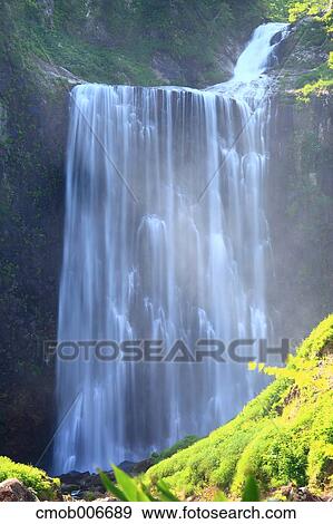 Garo waterfall, Hokkaido View Large Photo Image Stock Photo - Garo waterfall, Hokkaido. Fotosearch